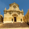 Zdjęcie z Malty - wewnątrz Cytadeli znajduje się barokowa Katedra Wniebowzięcia NMP budowana od 1697 r- przez 15 lat