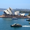 Zdjęcie z Australii - Sydney Opera House widziana z mostu Harbour Bridge 