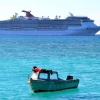 Zdjęcie z Vanuatu - Nasz statek Carnival Legend widziany z Mystery Island