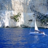 Zdjęcie z Grecji - Płyniemy dalej, mijając mniejsze i większe jachty i jachciki...