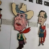 Zdjęcie z Kuby - "Rincon de los Cretinos" - tzw "Loża Kretynów" z karykaturalnymi wizerunkami 