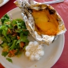 Zdjęcie z Meksyku - ja wybieram rybkę 🐟  faszerowaną zapiekaną z owocami morza, bardzo mi to smakowało