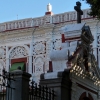 Zdjęcie z Meksyku - wejście do kościoła; dekoracje churriguresco