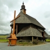 Zdjęcie z Polski - kść pełni funkcję kaplicy cmentarnej, która pierwotnie stała w nieistniejących już Starych Maniowach
