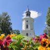 Zdjęcie z Polski - Wieża kościoła Świętej Trójcy w letniej scenerii