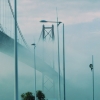 Zdjęcie z Portugalii - najbardziej znany most Lizbony...Ponte 25 de Abril - w porannej mgle...