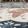 Zdjęcie z Portugalii - ta wielka marmurowa mozaika o średnicy 50 m, przedstawiająca mapę i trasy 