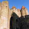 Zdjęcie z Francji - najstarsze mury Carcassonne pochodzą z IV wieku  