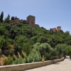 Zdjęcie z Hiszpanii - widok na Alhambrę