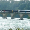 Zdjęcie ze Szwajcarii - pociąg nad Rhinefall