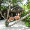 Zdjęcie z Malediw - bawie sie w Tarzana