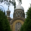 Zdjęcie z Łotwy - cerkiew na skraju miasta