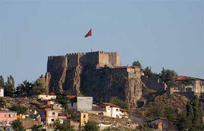 Twierdza na wzgórzu - Ankara Kalesi w Ankarze. Twierdza na wzgórzu - Ankara Kalesi w Ankarze.