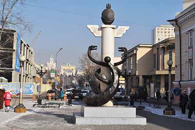 Ułan-Ude na szlaku Koleji Transsyberyjskiej. Ułan-Ude na szlaku Koleji Transsyberyjskiej.