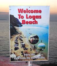 Sunset Logas Beach na Korfu