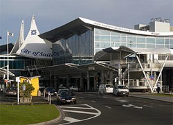 Międzynarodowy terminal na lotnisku w <a href='miejsce,auckland,305.html
'>Auckland</a> w Nowej Zelandii