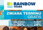 Rainbow Tours - zmiana terminu gratis