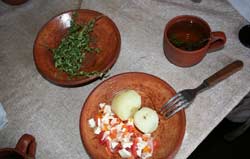 Obiad na wyspie Amantan