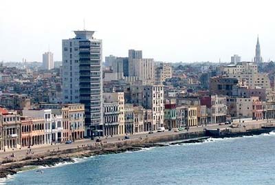 Widok na Hawanę i promenadę Malecon Widok na Hawanę i promenadę Malecon