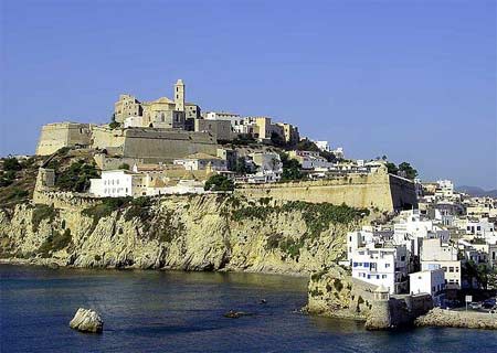 Starówka w mieście Ibiza