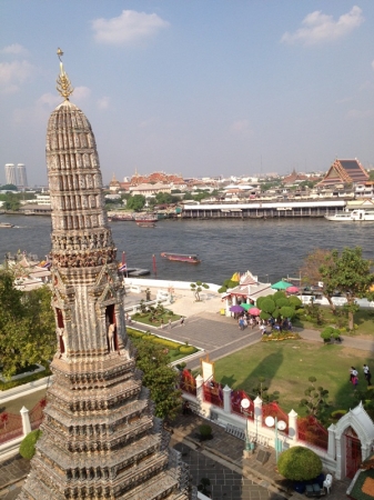 Zdjęcie z Tajlandii - Widok z Wat Arun na Menam