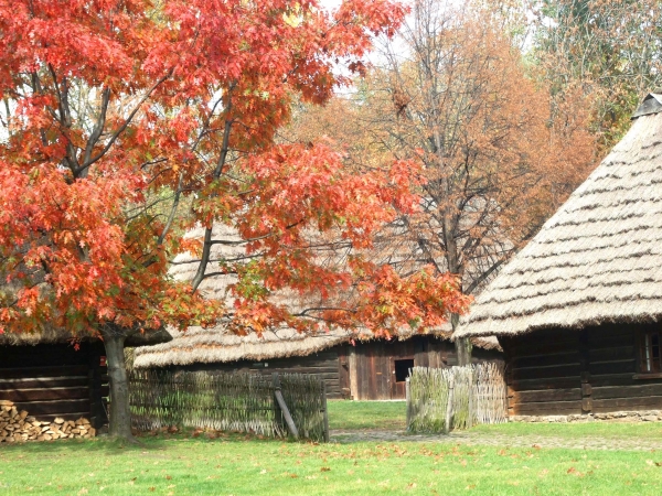 Zdjęcie z Polski - jesienny skansen