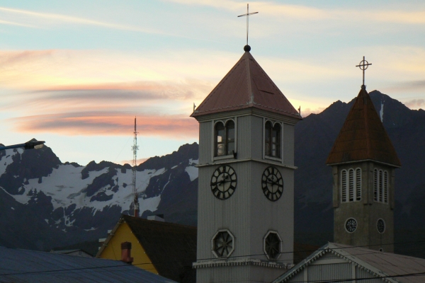 Zdjęcie z Argentyny - Ushuaia wieczorem