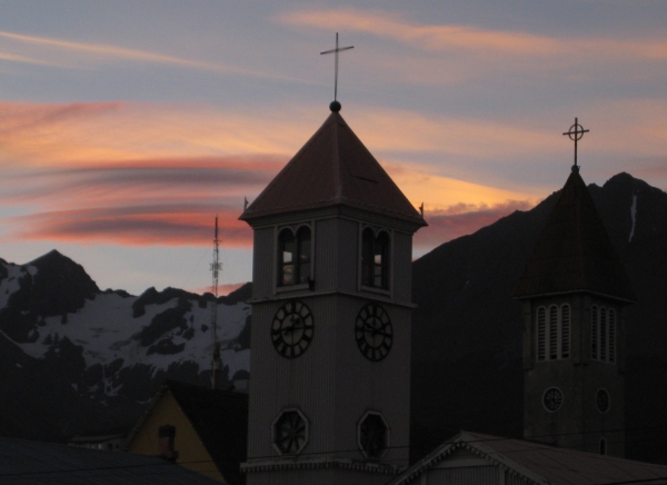 Zdjęcie z Argentyny - Ushuaia wieczorem