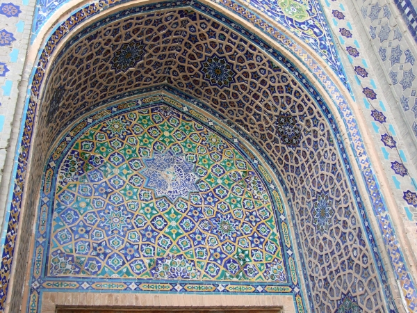 Zdjęcie z Uzbekistanu - zdobienia medres