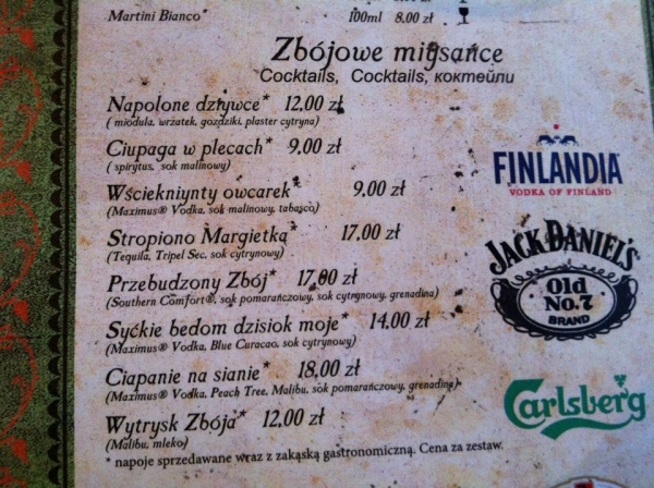 Zdjęcie z Polski - menu :p