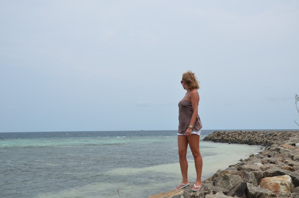 Zdjęcie z Malediw - zatoka na Maafushi