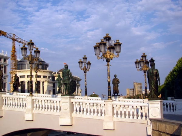 Zdjęcie z Macedonii - Skopje - pieszy Most Oko.