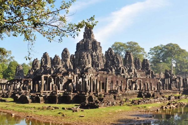 Zdjęcie z Kambodży - Bayon w calej okazalosci