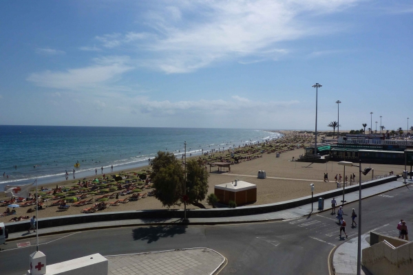 Zdjęcie z Hiszpanii - Widok na plażę w Playa del Ingles