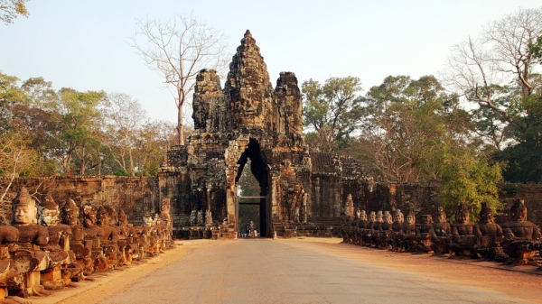 Zdjęcie z Kambodży - Brama do Angkor Thom