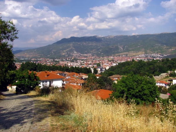 Zdjęcie z Macedonii - Widok na Ochrydę spod twierdzy.