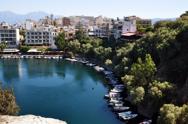 Zdjęcie z Grecji - jeziorko w Agios Nikolaos