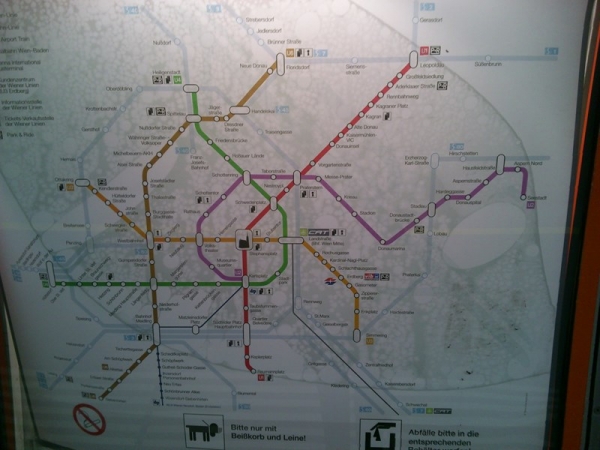 Zdjęcie z Austrii - Plan wiedeńskiego metra :)