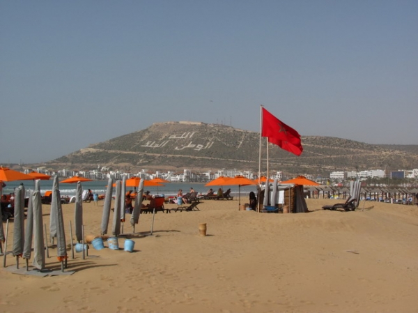 Zdjęcie z Maroka - Agadir - plaża.