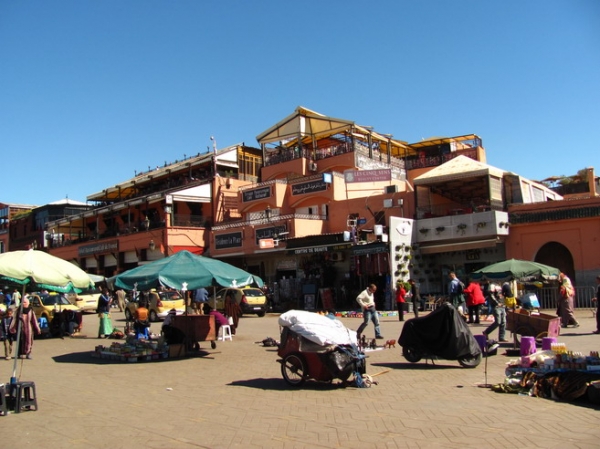 Zdjęcie z Maroka - Marrakesz - plac Djemaa El Fna.