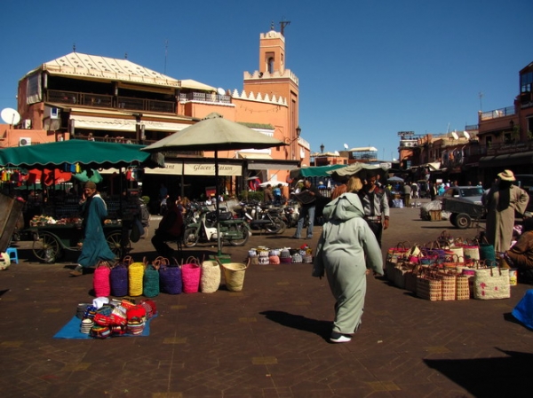 Zdjęcie z Maroka - Marrakesz - plac Djemaa El Fna.