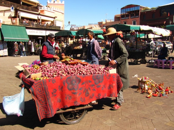 Zdjęcie z Maroka - Marrakesz - plac Djemaa El Fna.