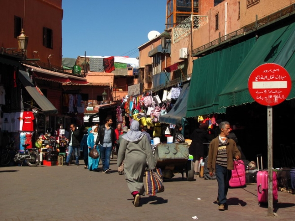 Zdjęcie z Maroka - Marrakesz - plac Djemaa El Fna.