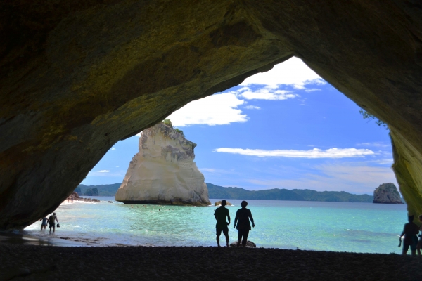 Zdjęcie z Nowej Zelandii - Slakny Luk w Cathedral Cove