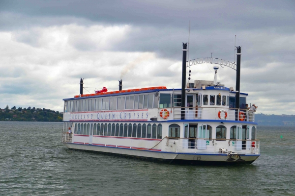 Zdjęcie z Nowej Zelandii - Statek Lakeland Queen, ktorym poplynelismy na rejs po jeziorze Lake Rotorua