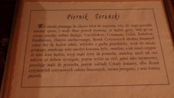 Zdjęcie z Polski - najstarszy przepis na piernik