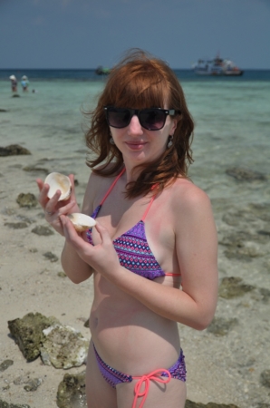 Zdjęcie z Tajlandii - plaże bogate w muszle i koralowce