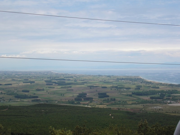 Zdjęcie z Grecji - Z punktu widokowego nad Litochoro - słabo