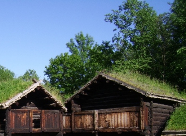 Zdjęcie z Norwegii - skansen wikingów