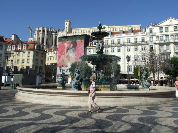 Zdjęcie z Hiszpanii - na placu Rossio